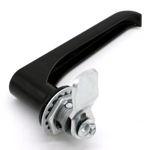 Rotating Metal Cabinet Push Handle Lock Carbon Steel