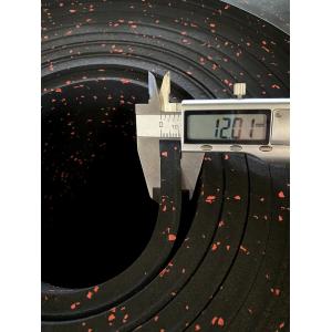 3/8in (9mm) Thick Heavy Duty Rubber Rolls, Protective Exercise Mats, Home Gym