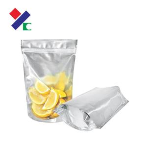 Three Side Seal Stand Up Zipper Pouch Resealable Gravure Printing