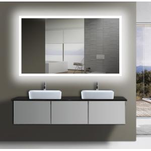 ETL Certified Frameless Backlit Light Up Wall Mirror For Bathrooms