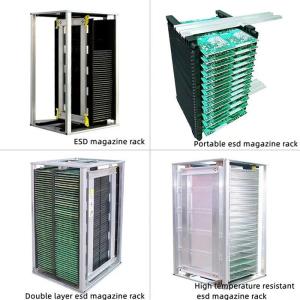 SMT Antistatic ESD Magazine Rack Anti Static PCB magazine rack for PCB assembly