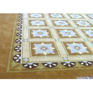 China Decorative Handmade Woollen Carpet , 100 Wool Carpet Pile Height 12mm on sale