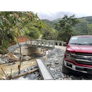 portable Temporary Steel Bridge Army Bailey Bridge modular design