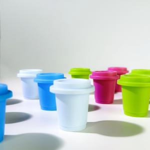 Portable 8ml Disposable Plastic PP Cups with Food Grade Foil Lid for Coffee