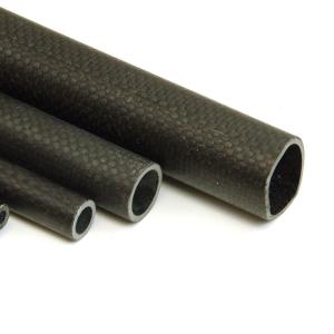 China Fishing 3K Plain Twill Round Solid Carbon Fiber Tube High Strength on sale