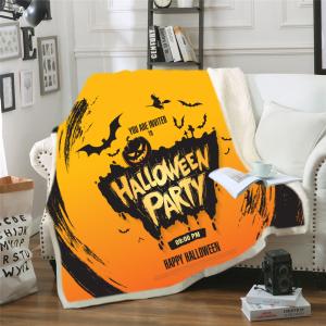 50cm*60cm soft Halloween Printed Flannel Blanket Multi Usage