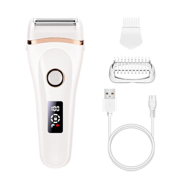 USB Rechargeable Electric Shaver and Epilator with Free Spare Parts Washable
