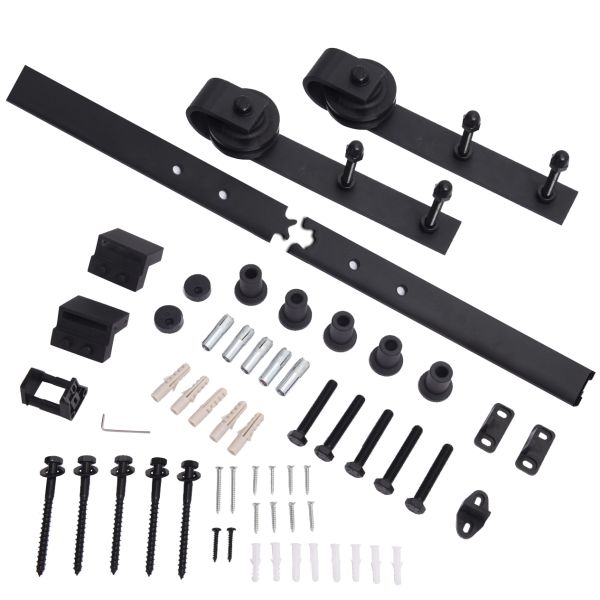 108 Inch 6.6FT 2 Meters Barn Gate Hardware Antique Sliding Barn Door Hardware Brass Bronze