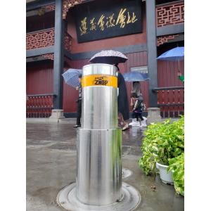 304/316 Stainless Steel Automatic Bollard System Two-Sections LED Lights For