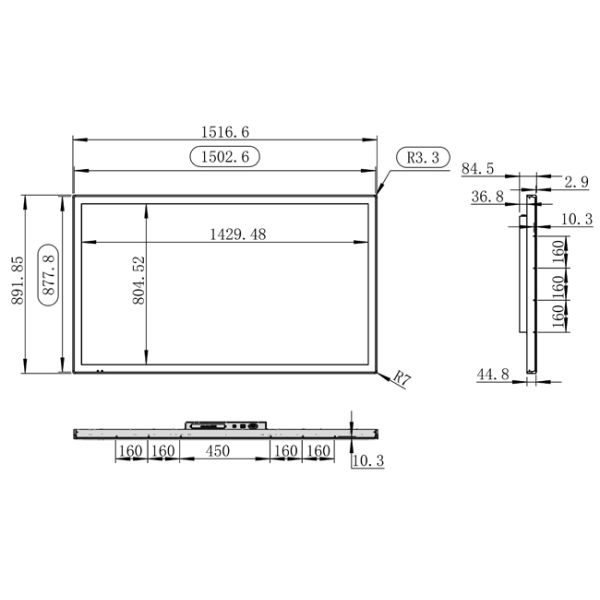Big Tablet Touch Screen 65 Inch Windows Embedded Computer Lcd Display Wall Mount Panel PC Monitor