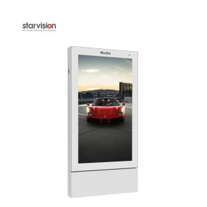 65" Indoor LCD Totem Digital Signage 700nits High Brightness 4K HD With WiFi