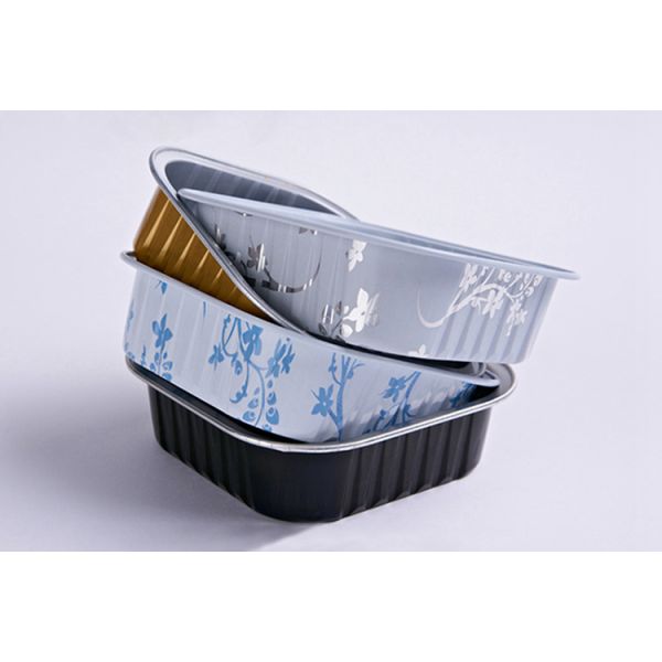 125ml square aluminum foil sealed box