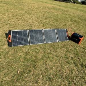 Fast Charging Folding Solar Panel Kit Customized 100w Portable Solar Panel