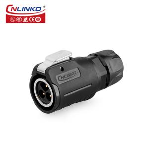 CNLINKO Waterproof Push-pull Connector 3 Pin Customize Power Connector Plug
