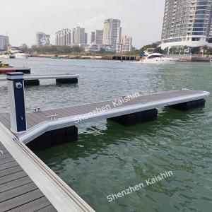 UV Resistant Marine Aluminum Gangways WPC Decking Floating Dock Ramp