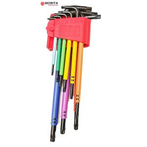 Screwdriver and socket set Multi Colour Torx End Allen Key 9 Pce CR-V Steel T10