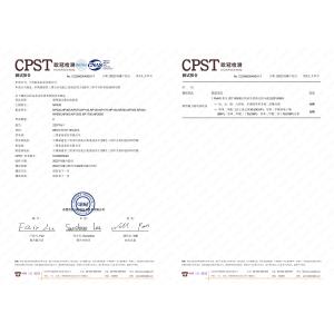 Shanghai Super-Fluid Co., ltd Certifications