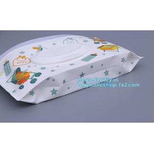 Wet wipe pouch baby wipe case holder dispenser refillable wet wipe, cartoon