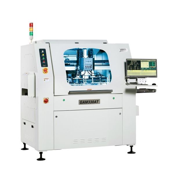 Quality Genitec Vertical Shape Automation PCB Cutting Machine 0.6MPa Manual PCB Cutter for SMT GAM330AT for sale