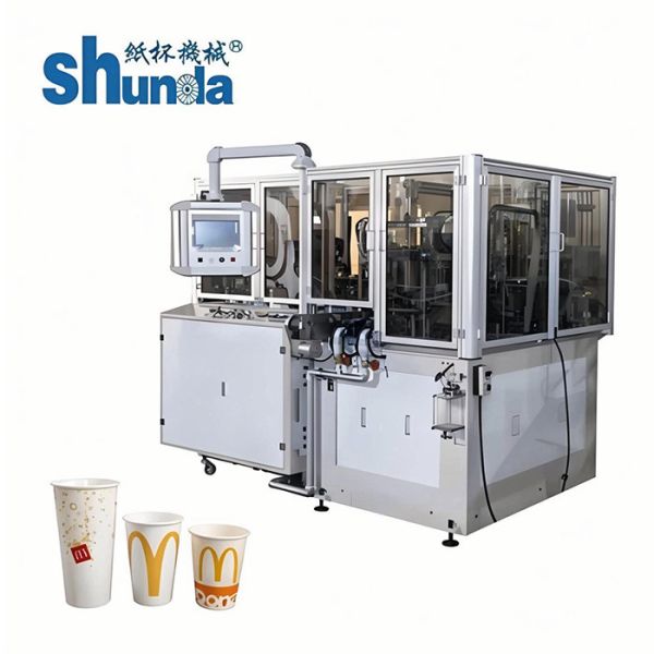 Disposable High Speed Paper Cup Making Machine With Automatic Counting System