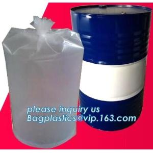 Heavy duty plastic drum liners, Clear Poly Drum Liners, Aluminum Round Bottom