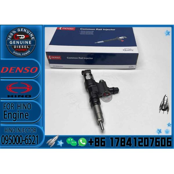 Genuine New Common Rail Fuel Injector 095000-6520 095000-6521 9709500-652 23670-79026 23670-79027 23670-E0091 For Hino /