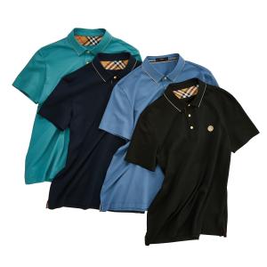 Wholesale Customized Colors Mens Seamless Polo T Shirts with Anti-wrinkle Fabric and 100% Cotton from china suppliers