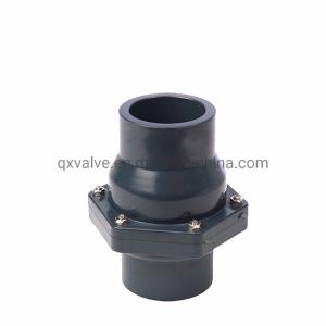 Water Supply Gray Color PVC Swing Check Valve with ANSI Standard and DDCV Double
