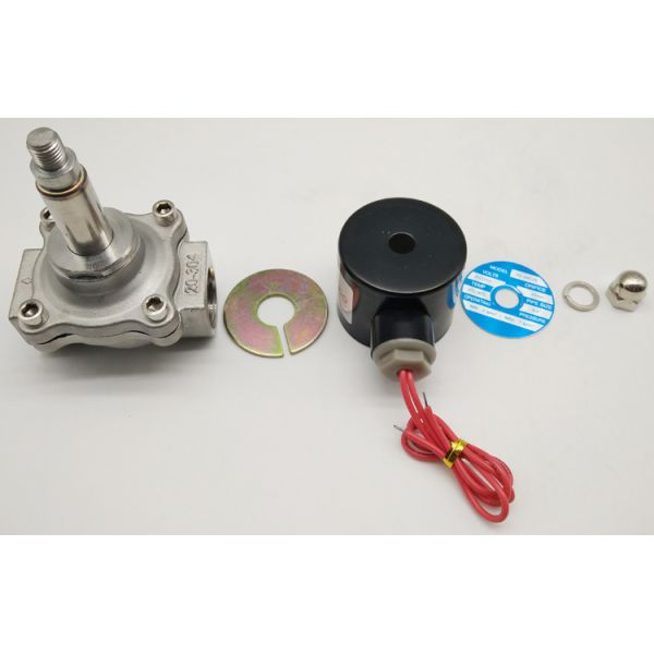 AC220V 3/4 Inch Normal Close 2/2 Way Uflow Stainless Steel Body Solenoid Valve Customized