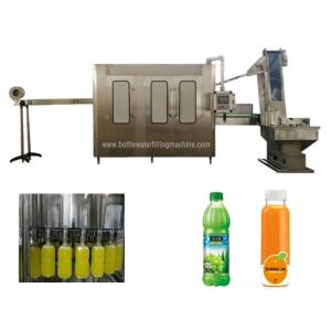 3000BPH 2000ML 6kw Pet Bottle Juice Filling And Sealing Machine