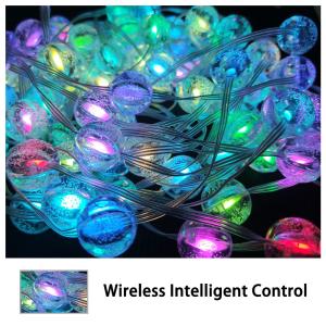 50 LED Leather Wire Waterproof String Lights Outdoor Bubble Bulb Lights
