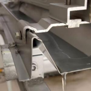 Resistant Aluminum Solar Roof Drainage Channel Silver Color Low Maintenance Easy