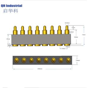 8Pin Chile Smart Watch Connector spring loaded pin Connector Magnetic Connector