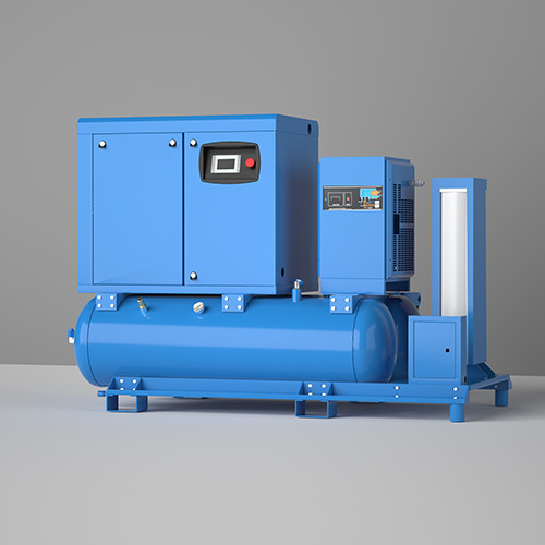 Customized Color 8 - 16 Bar Electric Screw Air Compressor 200L 300L 500L Tank