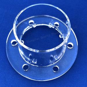 CNC Finishing Seal Quartz Flange Welding And Drilling