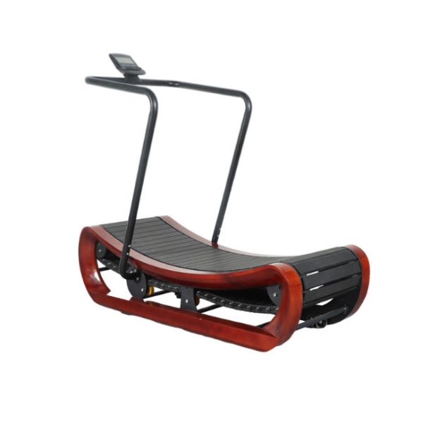 Curved Non Powered Treadmills Non Electric Treadmills Tracked Wooden Non Powered