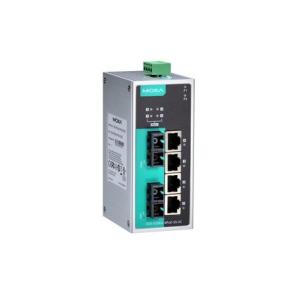 High-density Moxa EDS-P206A 6-port unmanaged Ethernet switches with 4 PoE+ ports
