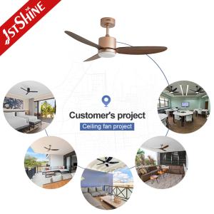 52-Inch Modern Ceiling Fan with 3-Color LED Light