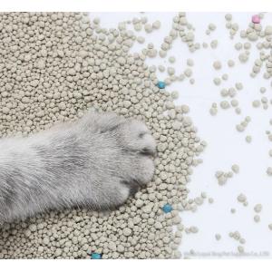 Bentonite cat litter, Low Dust Bentonite Cat Litter, Round Cat Litter/Stripe Cat