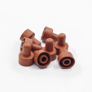 Brown Rubber Silicone Stopper 70 Shore 80 Shore Rubber Plug Laboratory