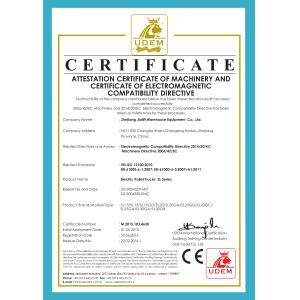 Zhejiang Jialift Warehouse Equipment Co., Ltd. Certifications