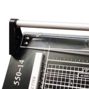 Durable 14" Rolling Paper Trimmer for Precise Cuts Plastic Material 550X300X105m