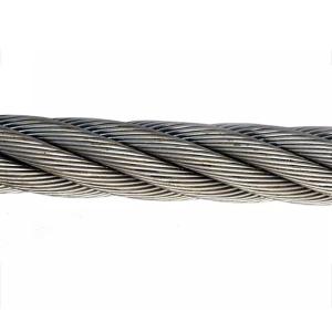 Wholesale 6X7 FC Cable Steel Wire Rope 1-10mm Diameter Hot DIP Galvanized for Construction Needs from china suppliers