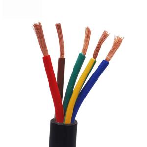 RVV Heatproof Multi Strand Flexible Cable , Multi Core Copper Wire For