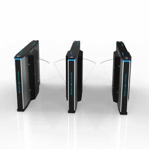 Access Control Flap Barrier Turnstile Gate SUS304 Stainless Steel For Library