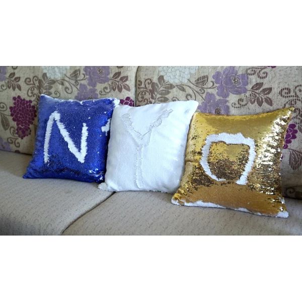 Chinese sequin pillow cover customized sequin anime body pillow