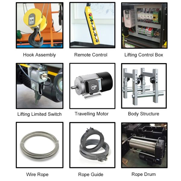 European Style Wire Rope Hoist