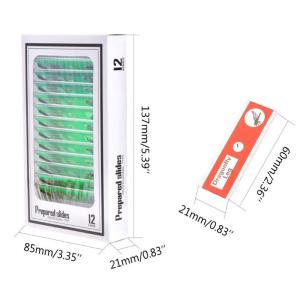 Children Education 12pcs Plastic Microscope Slides On Histology Science