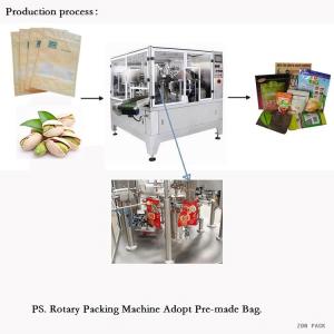 Cashew Nuts Packing Flat Pouch Rotary Packing Machine CE Certification