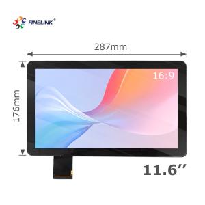 11.6 inch I2C Interface Capacitive Touchscreens PCAP Touch Panel Width 287mm